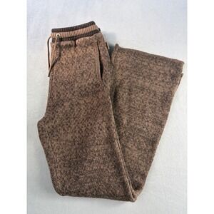 Air Jordan Women's Size Small Flared Knit Pants Archaeo Brown